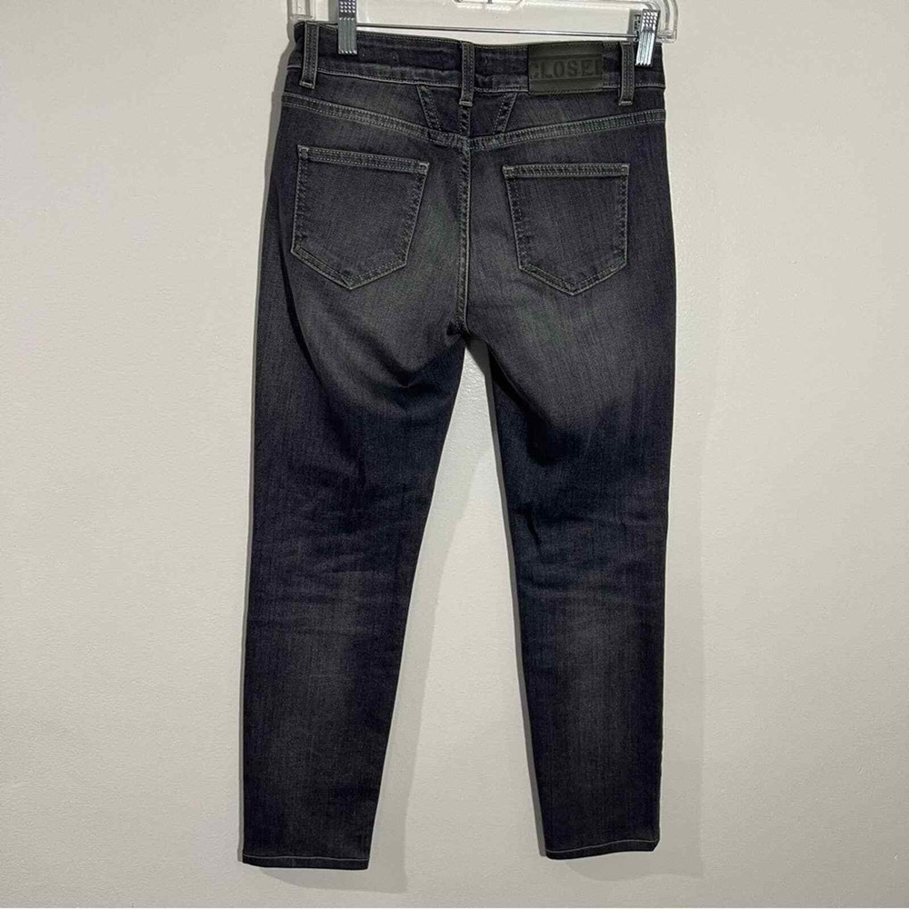 Anthropologie Closed Baker Long Gray Skinny Jeans Made In Italy Size 24 - Picture 4 of 10